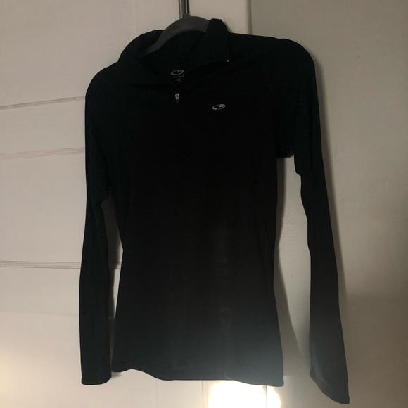 CHAMPION BLACK QUARTER-ZIP PULLOVER - Picture 2 of 4